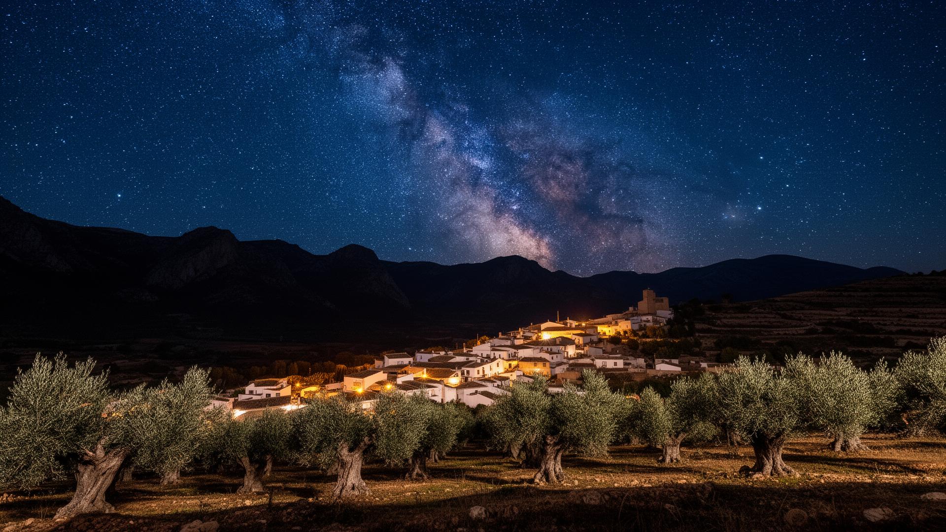 Vía Láctea visible sobre Aras de los Olmos